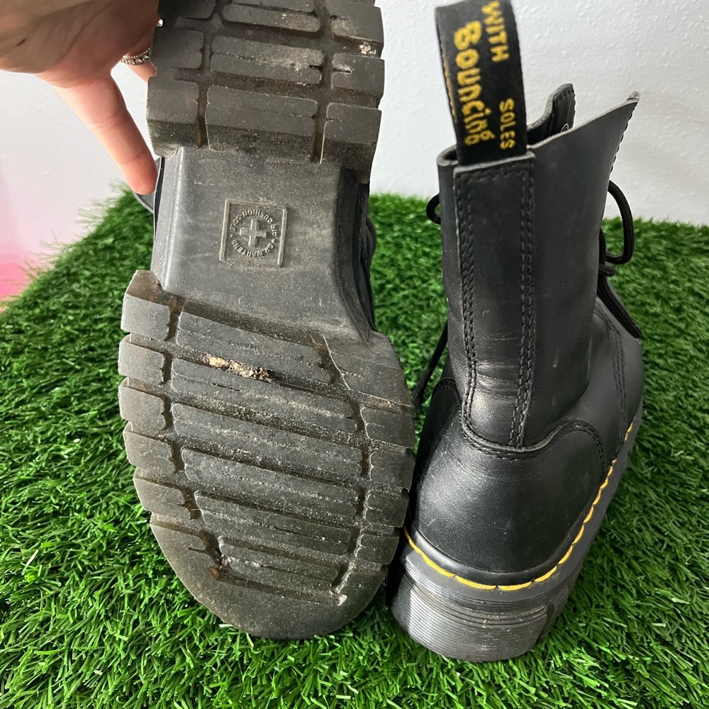 Dr. Martens Black 8-Eye Boots 7 - Picture 4 of 7